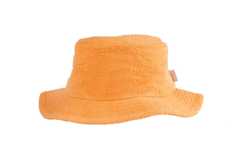 Terry Towelling Bucket Hat-Narrow Brim Mango