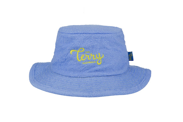 The Marina Sky Blue Terry Towelling Bucket Hat