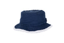Navy + White Narrow Brim