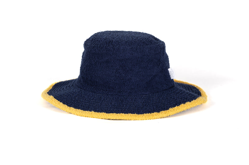 Navy + Yellow Wide Brim