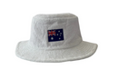 Aussie Flag White Narrow Brim