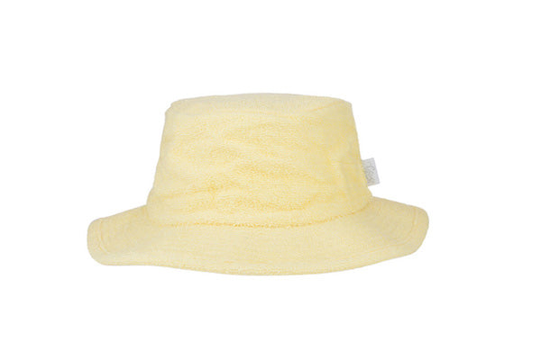 Terry Towelling Bucket Hat-Narrow Brim Butter