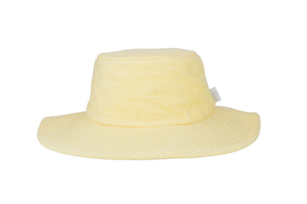 Terry Towelling Bucket Hat-Wide Brim Butter